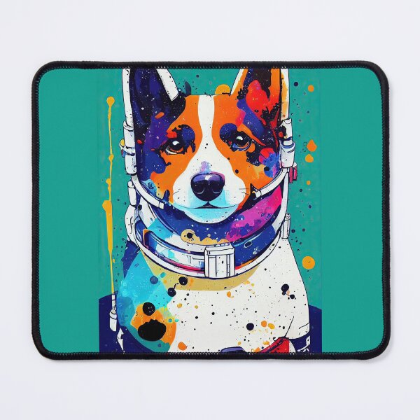 Item preview, Astronaut corgi portrait designed and sold by etherElric.