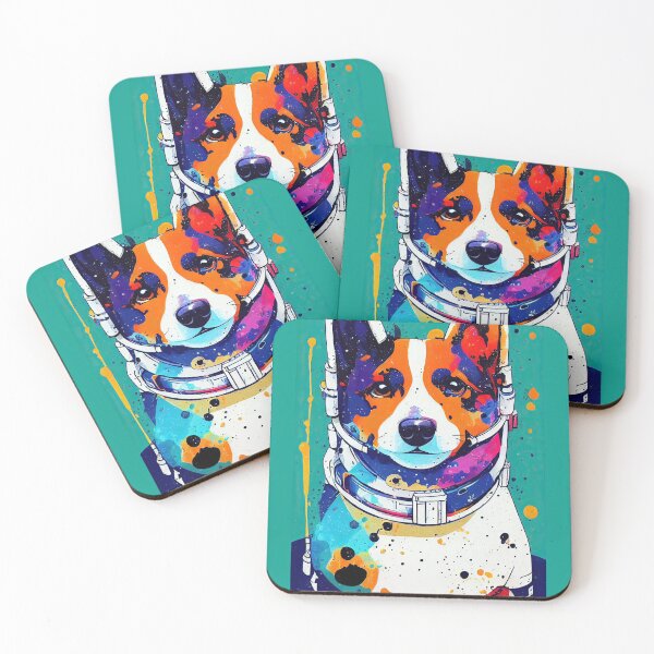 Item preview, Astronaut corgi portrait designed and sold by etherElric.