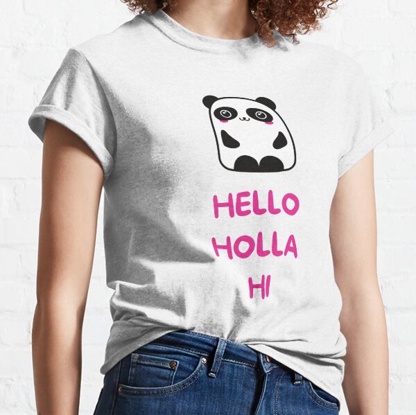 Cute Hello Panda design' Women's Premium T-Shirt