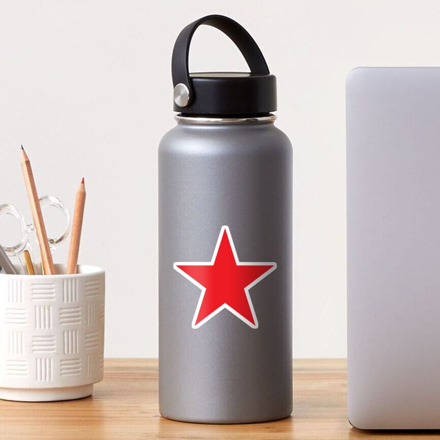 Red Star, STAR, RED, Stardom, Power to the people! Red Dwarf, Stellar, Cosmic. Sticker