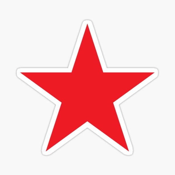 Red Star, STAR, RED, Stardom, Power to the people! Red Dwarf, Stellar, Cosmic Sticker