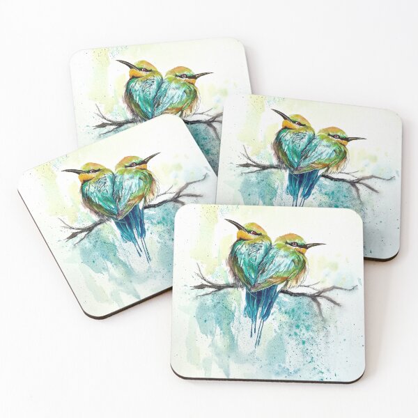Item preview, Rainbow bee eaters Australian birds  designed and sold by Chris Hobel.