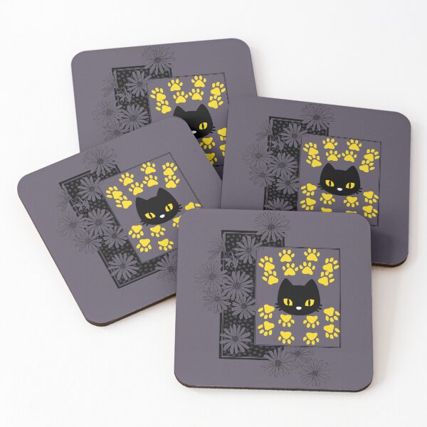 Item preview, cat with flower design  designed and sold by Passacagliabusra.