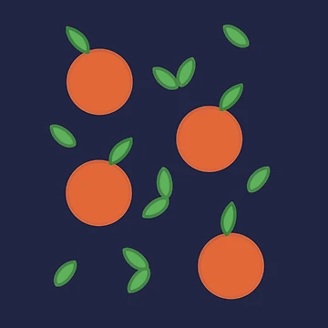 Artwork thumbnail, Abstract Orange Pattern by Funful
