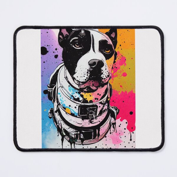 Item preview, Astronaut Pitbull portrait designed and sold by etherElric.