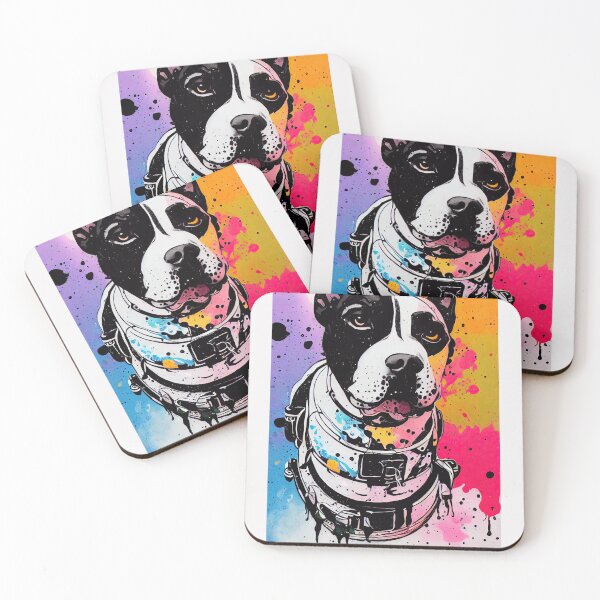 Item preview, Astronaut Pitbull portrait designed and sold by etherElric.