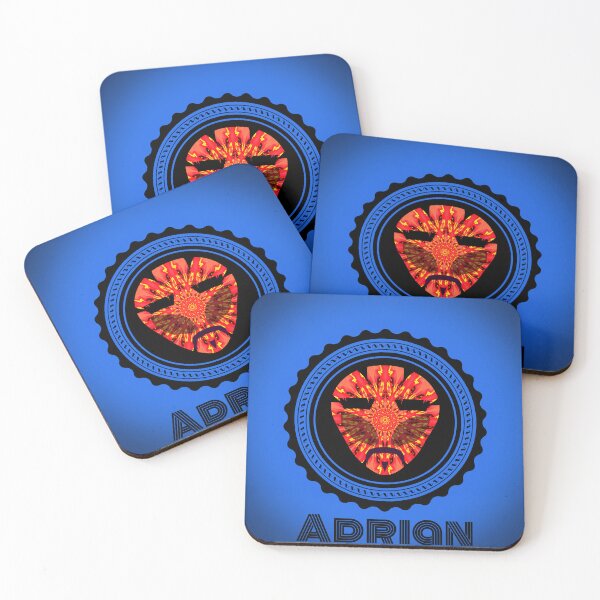 Item preview, Funny first name - Alien with mustache - Adrian designed and sold by LV-creator.