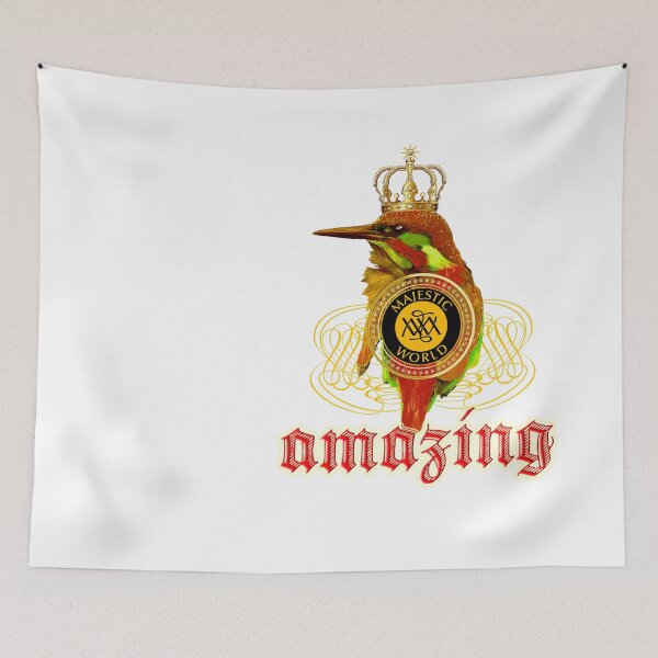 Item preview, Amazing - Majestic-world.com - Kolibrie on white designed and sold by majesticworld.