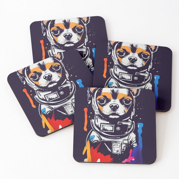 Item preview, Astronaut chihuahua portrait designed and sold by etherElric.