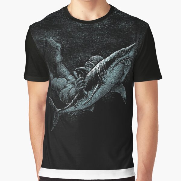 SHARK ATTACK Grafik T-Shirt