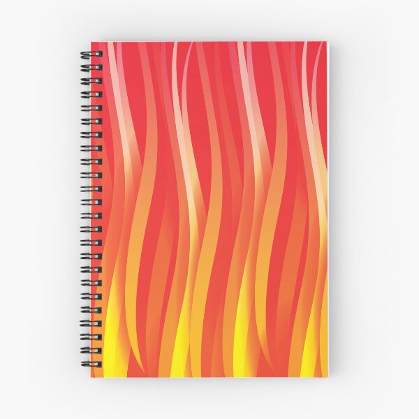 Aperçu de l'œuvre Fire Red Waves - motif chaud et énergisant créée et vendue par houseofwray.