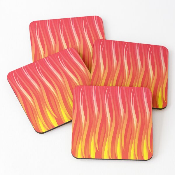 Item preview, Fire Red Waves - energizing warm pattern designed and sold by houseofwray.