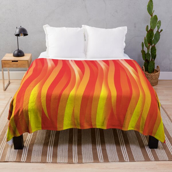 Item preview, Fire Red Waves - energizing warm pattern designed and sold by houseofwray.