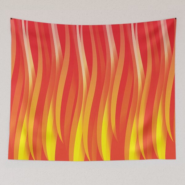 Item preview, Fire Red Waves - energizing warm pattern designed and sold by houseofwray.