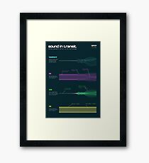 Sound in transit Framed Print