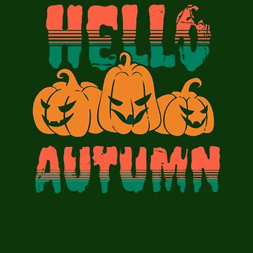 Artwork thumbnail, Hello Autumn, hello fall for Men and women by SLAYM21