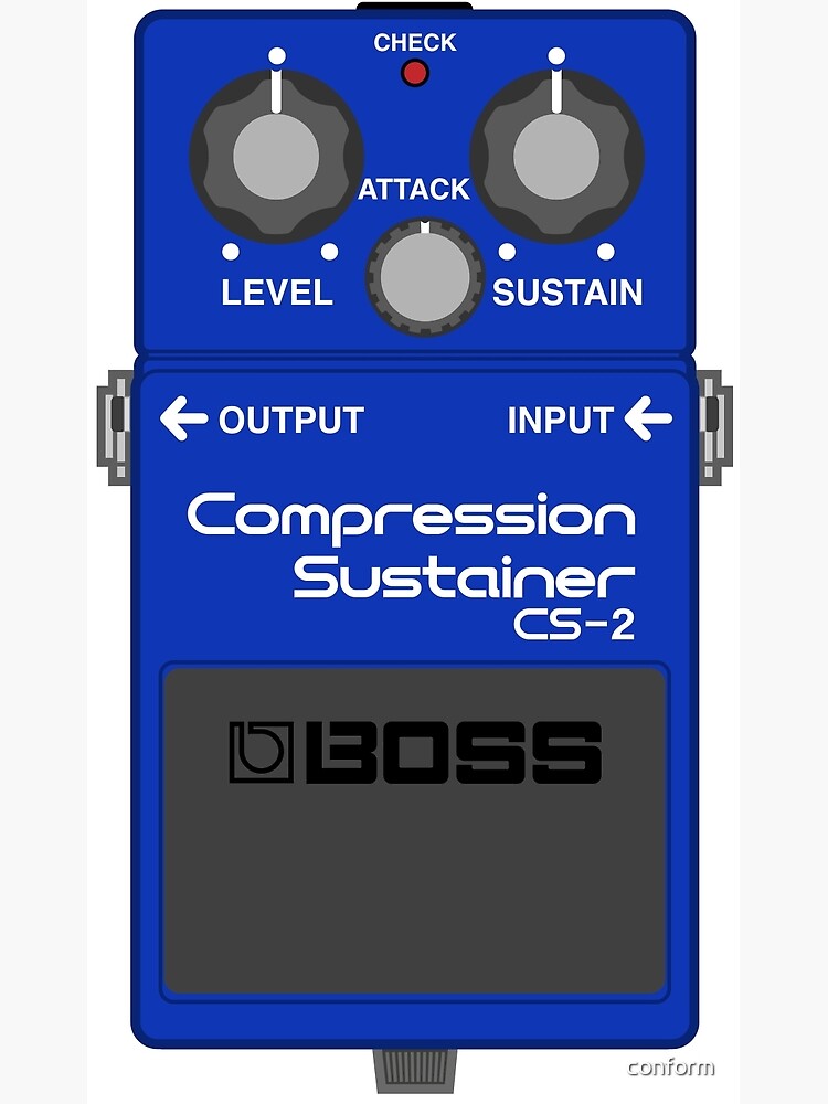 Boss CS-2 Compression Sustainer Guitar Effect Pedal