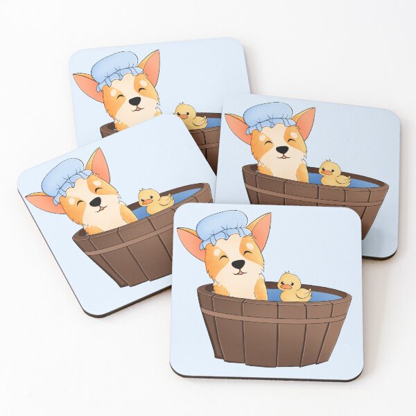 Item preview, Corgi Bath Rubberduck designed and sold by Ameliamaar.