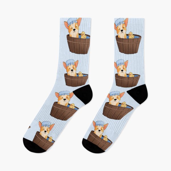 Item preview, Corgi Bath Rubberduck designed and sold by Ameliamaar.