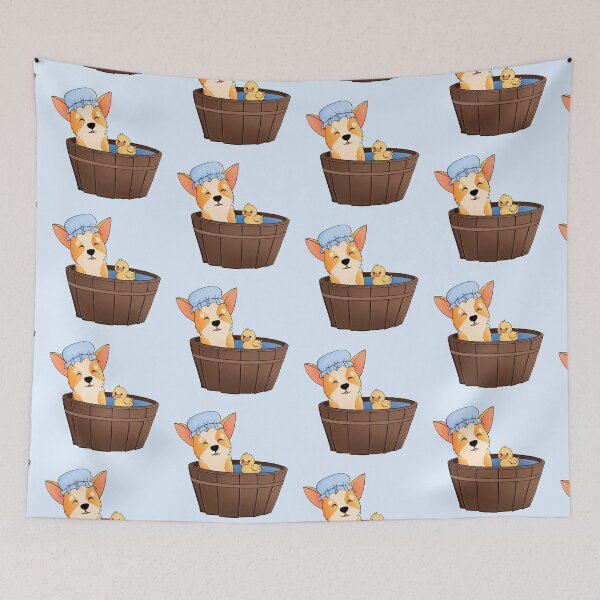 Item preview, Corgi Bath Rubberduck designed and sold by Ameliamaar.