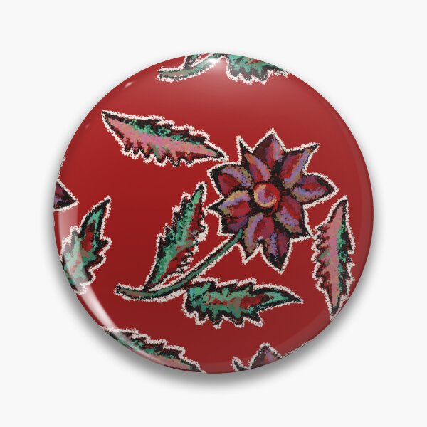 Item preview, Christmas floral pattern - purple and red , from the last century  designed and sold by Svetlana  Horvat.