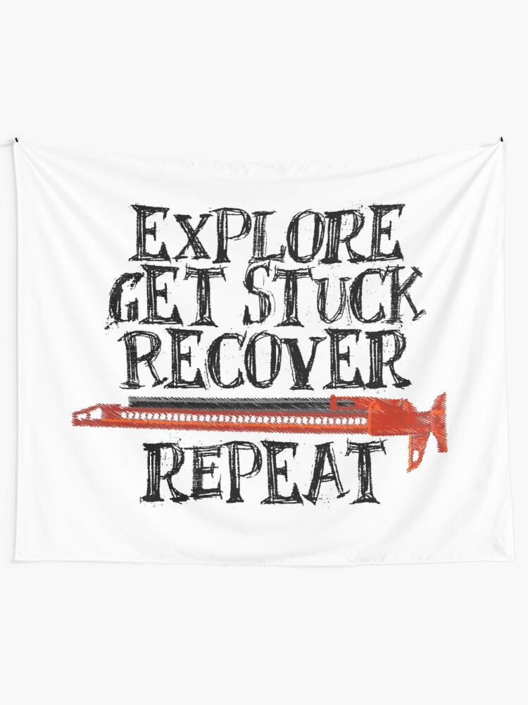 Alternate view of Explore, Get Stuck, Recover, Repeat Tapestry