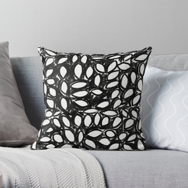 Deconstructed collage Throw Pillow