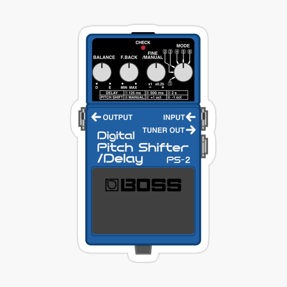 Boss PS-2 Digital Pitch Shifter / Delay Guitar Effect Pedal