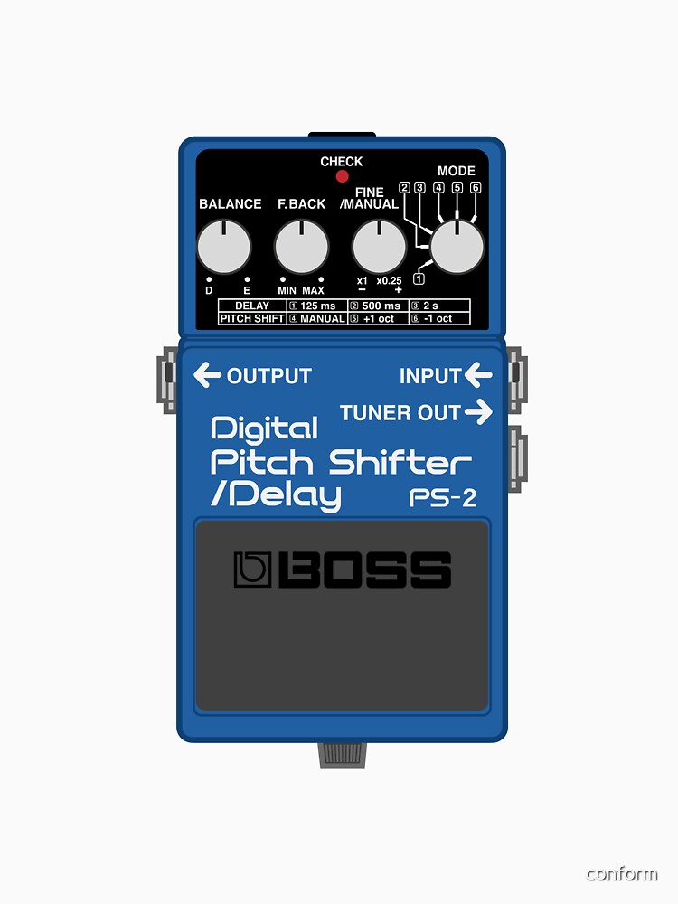 Boss PS-2 Digital Pitch Shifter / Delay Guitar Effect Pedal 