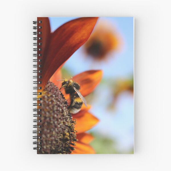 Item preview, Bumble Bee on a Red Sunflower designed and sold by Moti Black.
