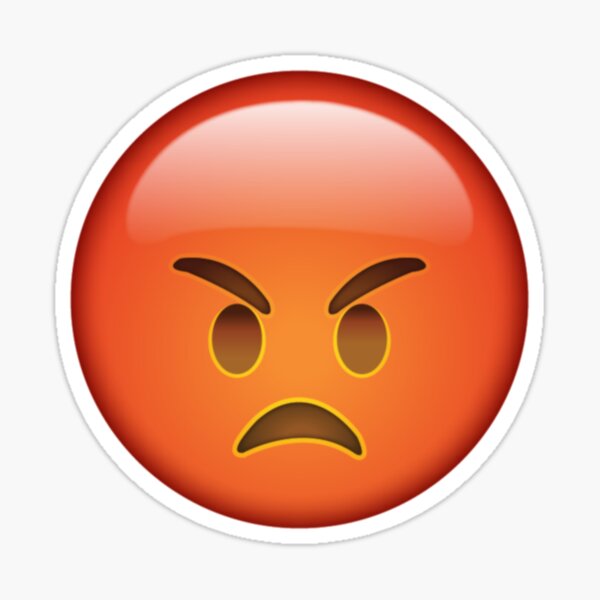 Angry Face - Angry Face Emoji - Sticker