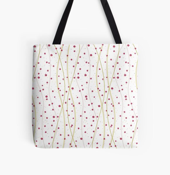 Embroidery All Over Print Tote Bag