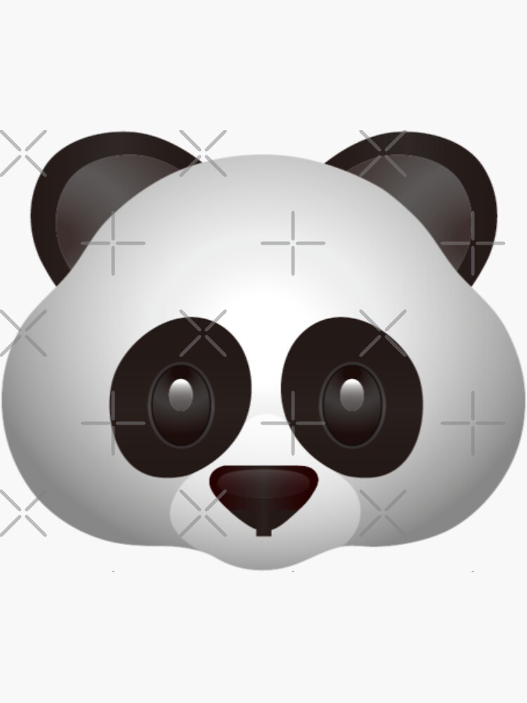  Cute Panda Emoji  Sticker by PrintPress Redbubble