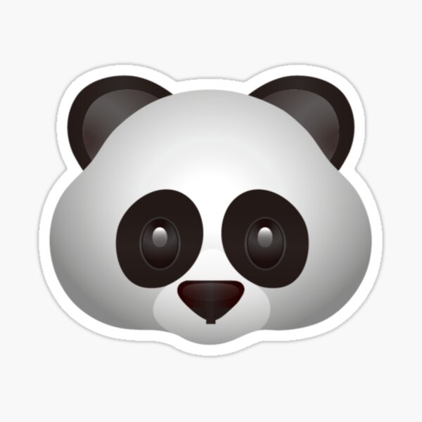 Cute Panda Emoji Sticker For Sale By Printpress Redbubble