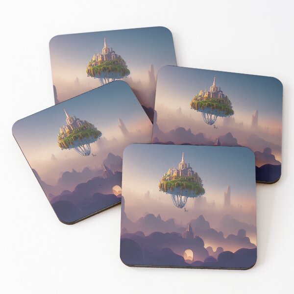 Item preview, Surreal Landscape - Living on a floating Island designed and sold by Elflena.