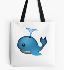 Bolsa de tela Lindo Emoji de ballena que echa en chorro