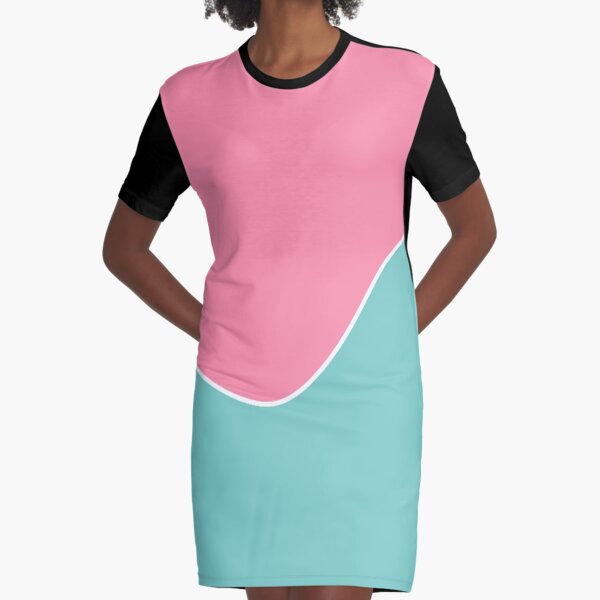Item preview, Solid Colour Wave |Baker Miller Pink and Aqua Blue designed and sold by ozcushions.