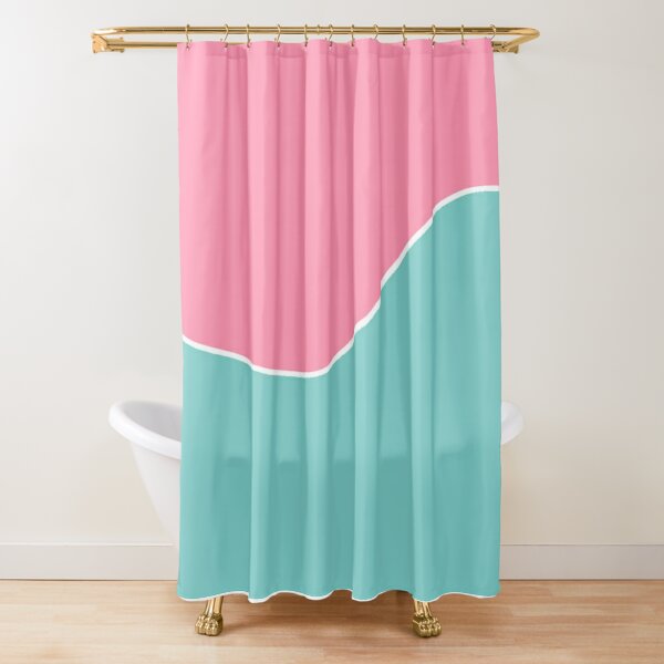 Aqua And Pink Watercolor Bubbles Shower Curtain retailer