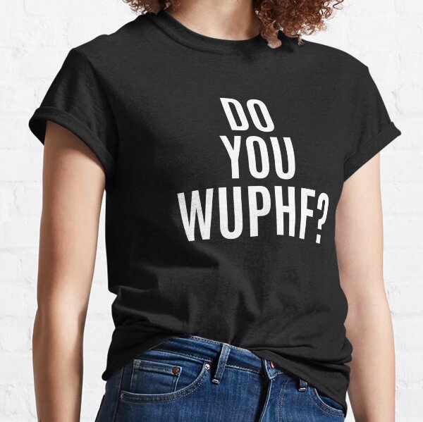 The t-shirt WUPHF from Ryan Howard (B. J. Novak) The Office