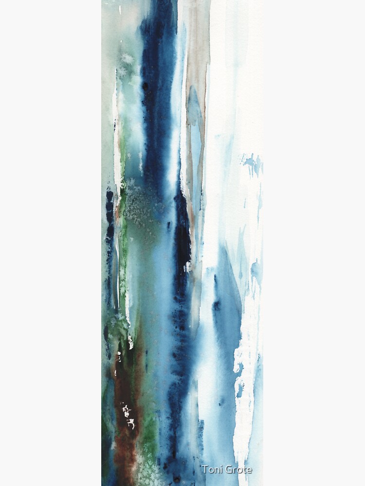 "Blue Abstract Watercolor Painting" Sticker for Sale by ArtistToniGrote