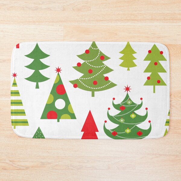 Item preview, Cute Colorful Christmas Trees designed and sold by pugmom4.
