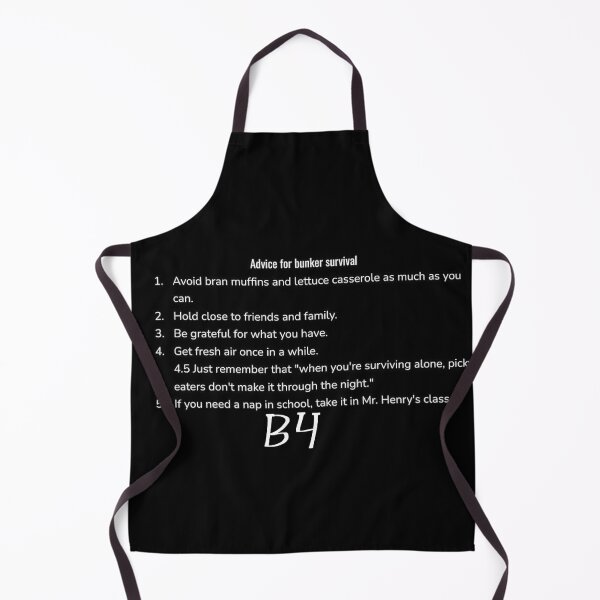 Item preview, Advice for Bunker Survival (White on Black) designed and sold by FloofCat.