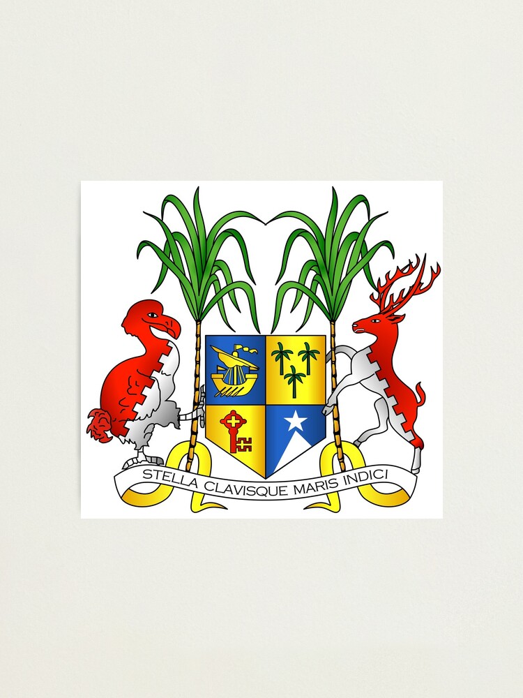 "Mauritius Coat of Arms" Photographic Print by Tonbbo | Redbubble