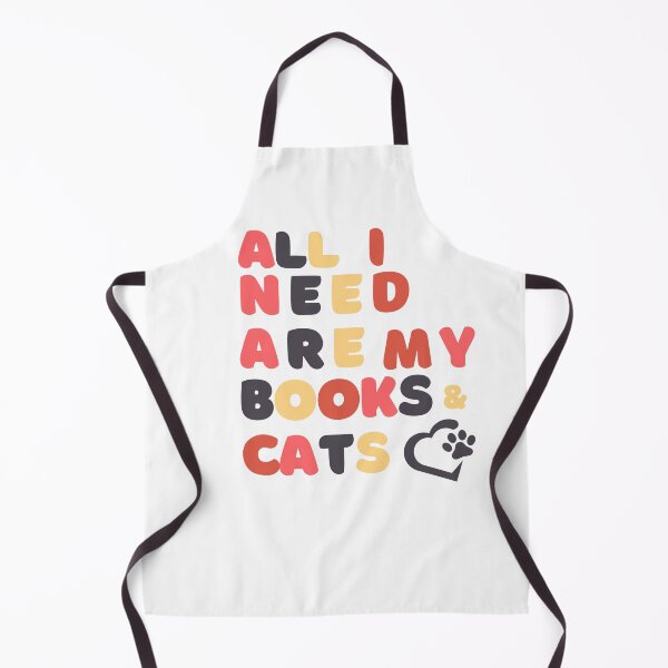 Item preview, Cat Lover-Multi-Colored Pastel Letters-"All I Need Are My Books & Cats" designed and sold by June Market.