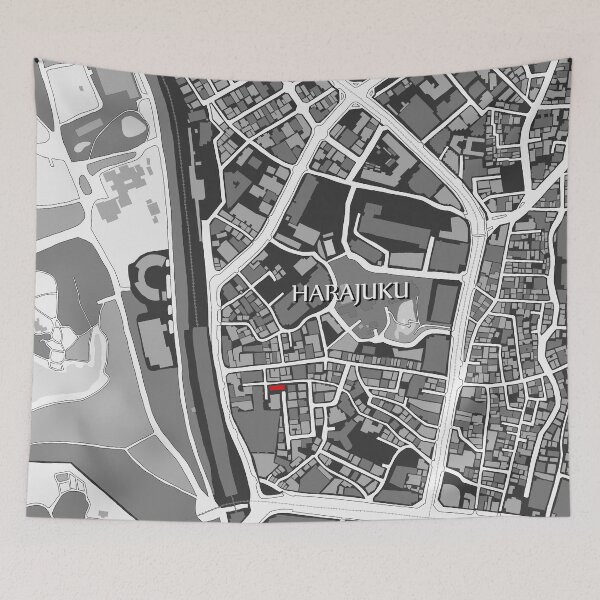 Item preview, Harajuku Map designed and sold by SawaArtDesign.