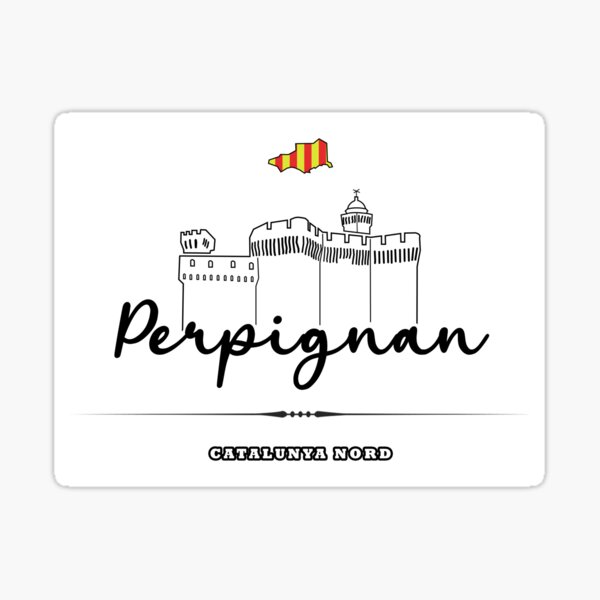 Catalan – Perpignan and Castillet by OBV Sticker