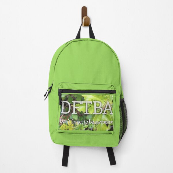 Item preview, DFTBA (Don’t Forget To Be Awesome) green  leaves  designed and sold by Amanda1775.