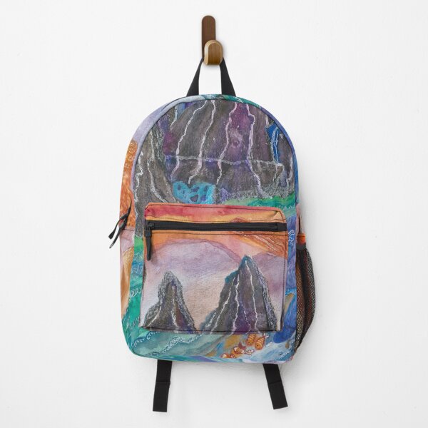Item preview, metaphorical illustration . sea creature , bird , sea , mountains . designed and sold by Atrinheart.