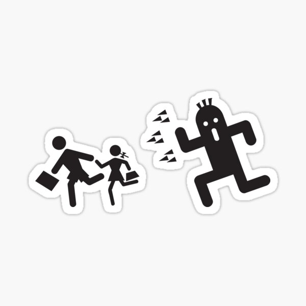 Danger! Cactuar approaches (changeable colors, read description) Sticker