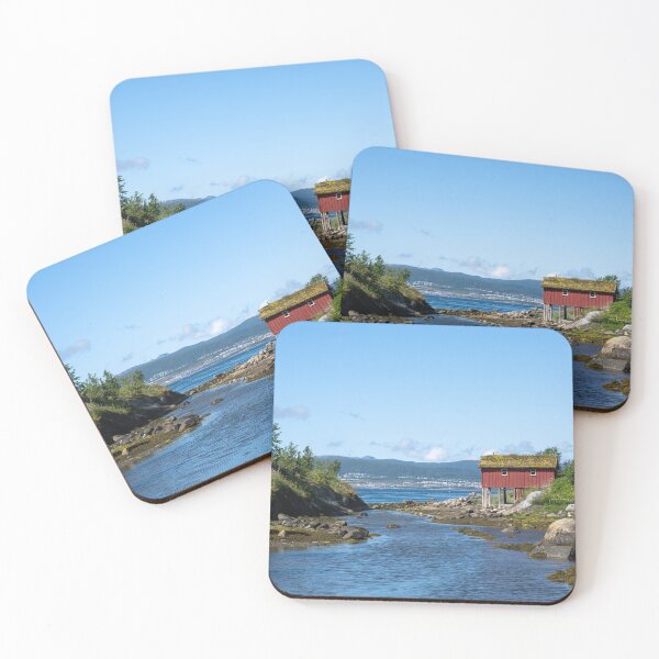 Item preview, Wonderful landscapes in Norway. Nordland. Beautiful scenery of red houses on the coast of the Skjerstad Fjord (vertical) designed and sold by Maurizio Fabbroni.